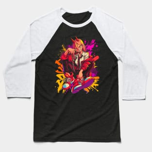 power chainsaw man Baseball T-Shirt